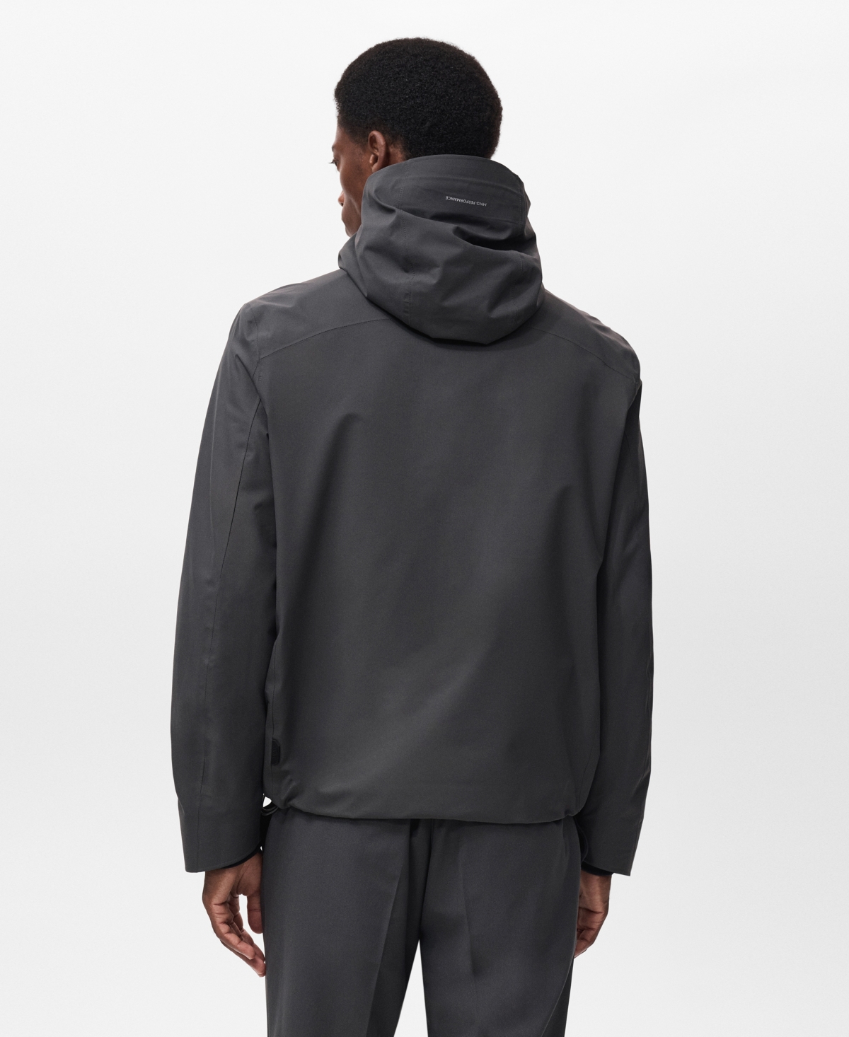 Mango Men's Water-Repellent Hooded Jacket