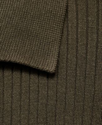 Men's Ribbed Knit Cardigan