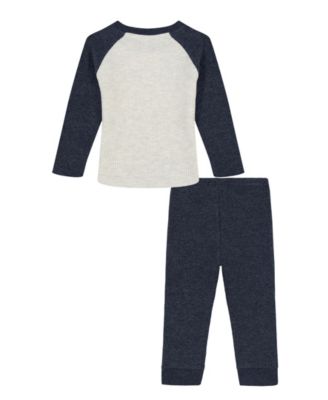 Baby Boys' Crewneck Top and Thermal Joggers, 2-Piece Set
