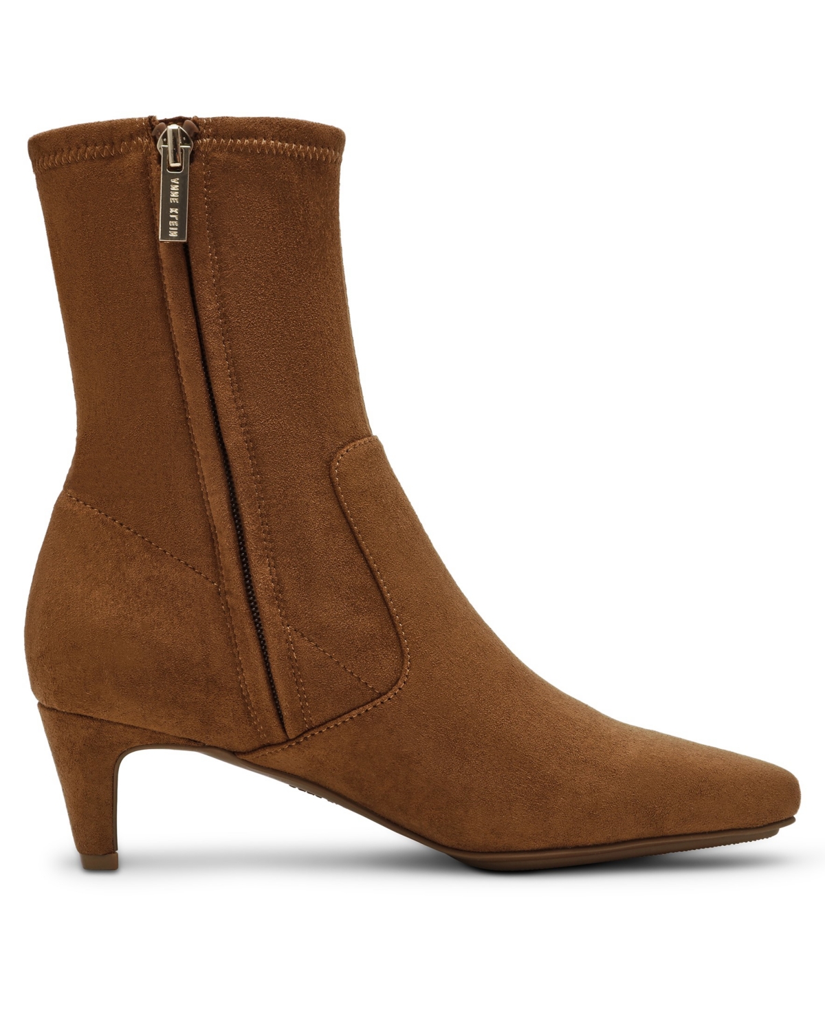 Anne Klein Women's Iga Low Heel Dress Booties In Brown