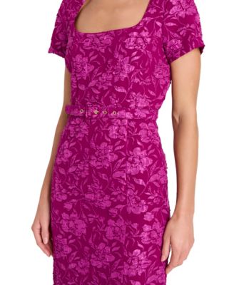 Women&#39;s Puff Cap Short-Sleeve Sheath Dress