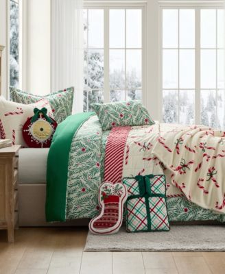 Green Branches Holiday 4-Pc. Comforter Set, Full/Queen