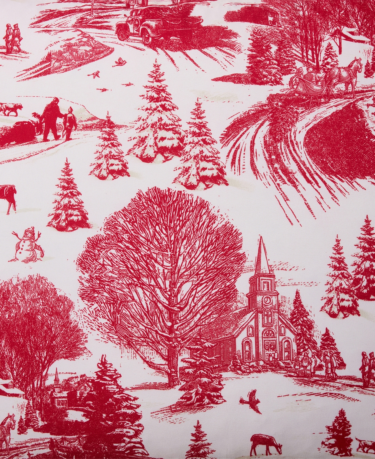 Hallmark Toile Holiday 4-Pc. Comforter Set