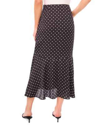Women's Flouncy Flowy Hem A-line Midi Skirt