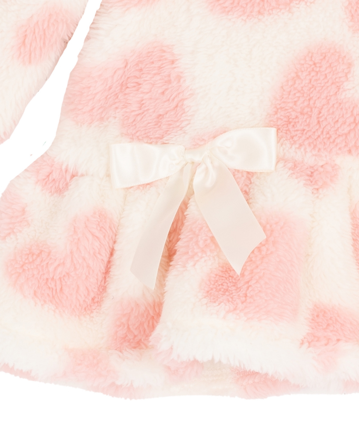 Rare Editions Baby Girls 2-piece Printed Heart Fleece Top And Leggings Set In Pink