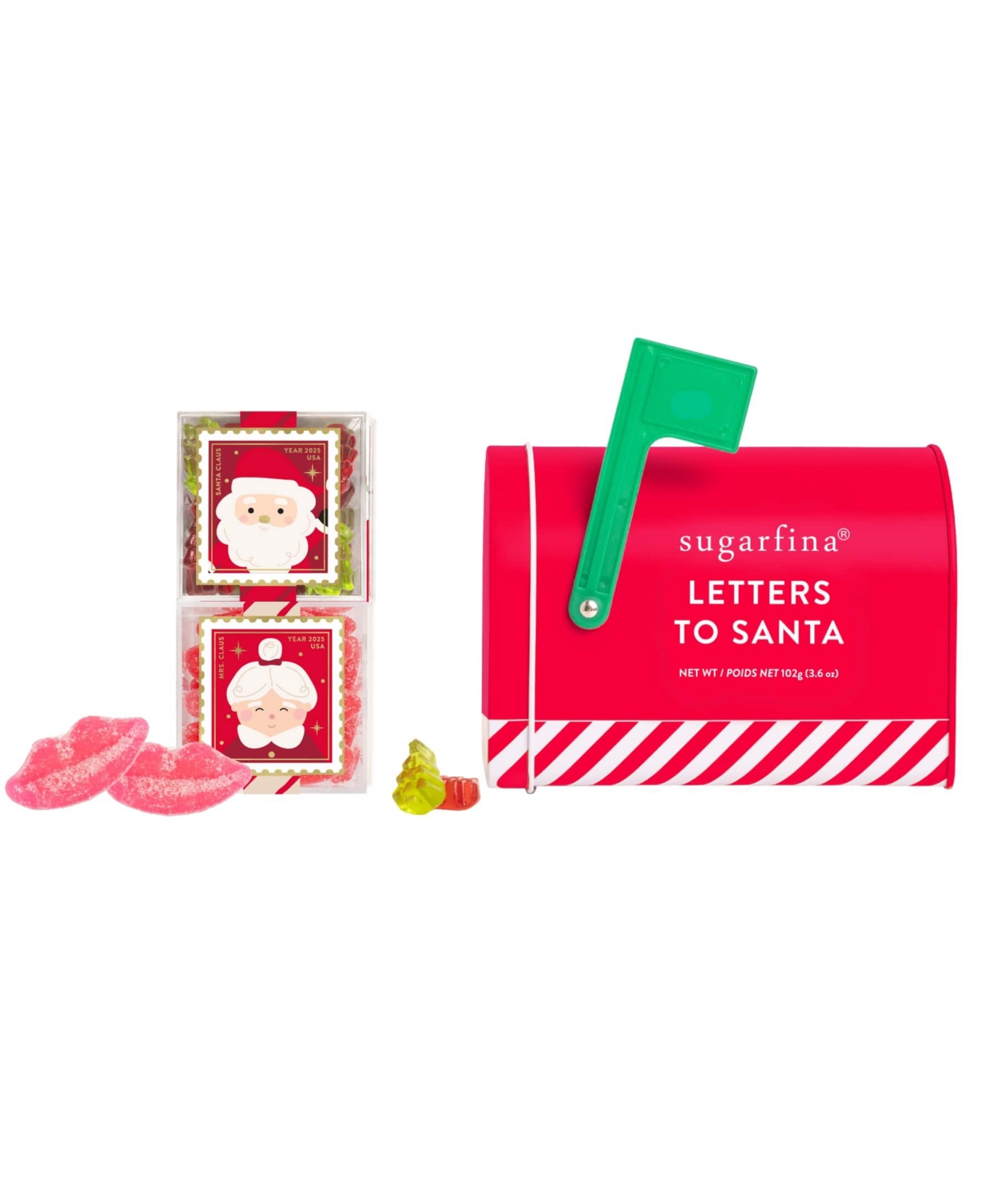 Sugarfina Holiday Letters to Santa Mailbox, 2 Piece