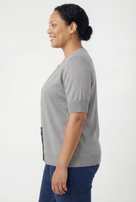 Plus Size Within Perfect Elbow - Length Sleeve Cardigan Sweater