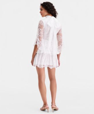 Women's Norah Ruffled Lace Mini Dress