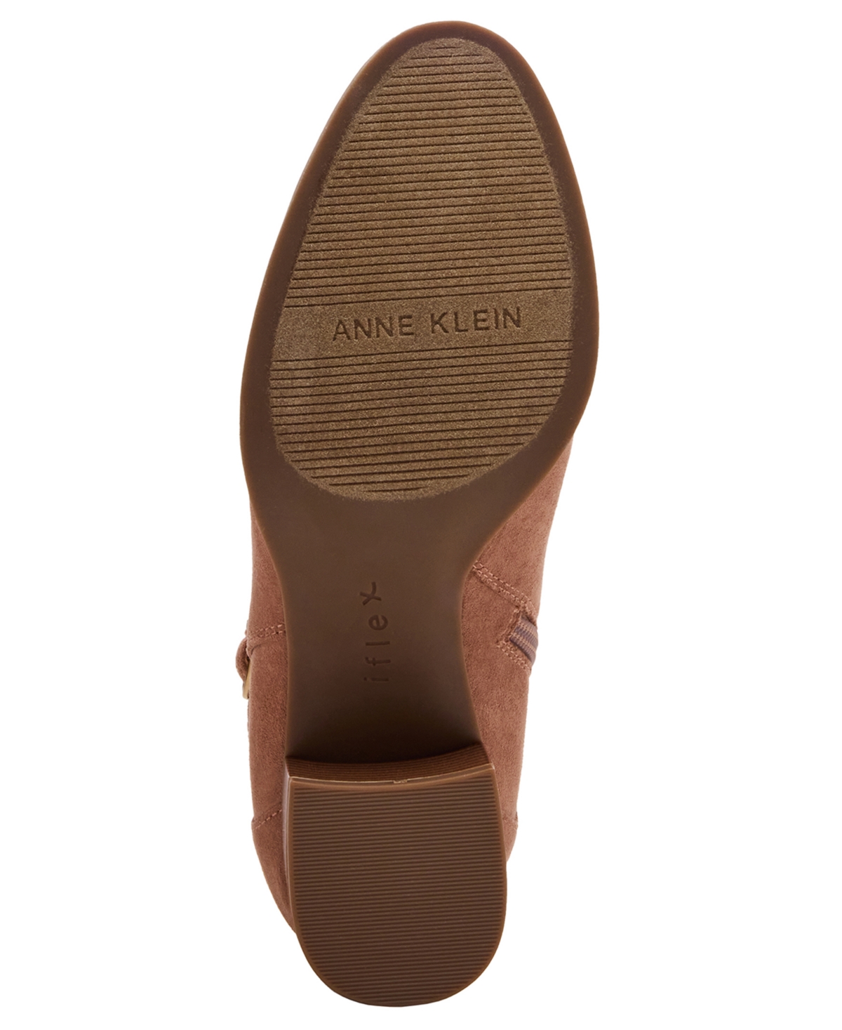 Anne Klein Womens Marie Block Heel Booties In Brown