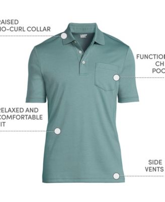 Big & Tall Short Sleeve Cotton Supima Polo Shirt with Pocket