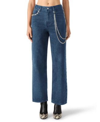 Women's Swift Mid-Rise Rhinestone Chain Jeans