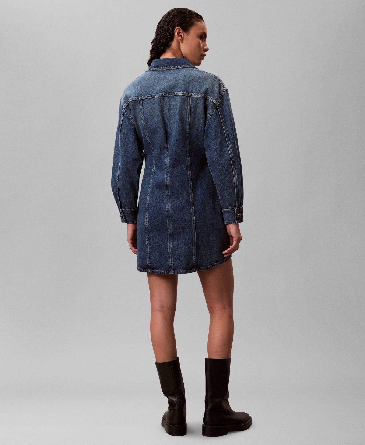 Calvin Klein Jeans Women's Long-Sleeve Mini Dress