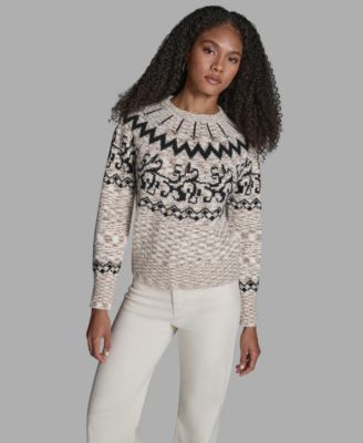 Women's Crewneck Fair Isle Sweater