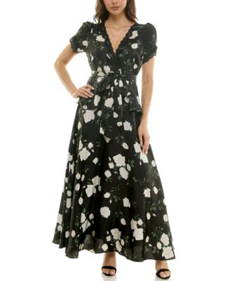 Taylor - Women's V-Neck Short-Sleeve Dress