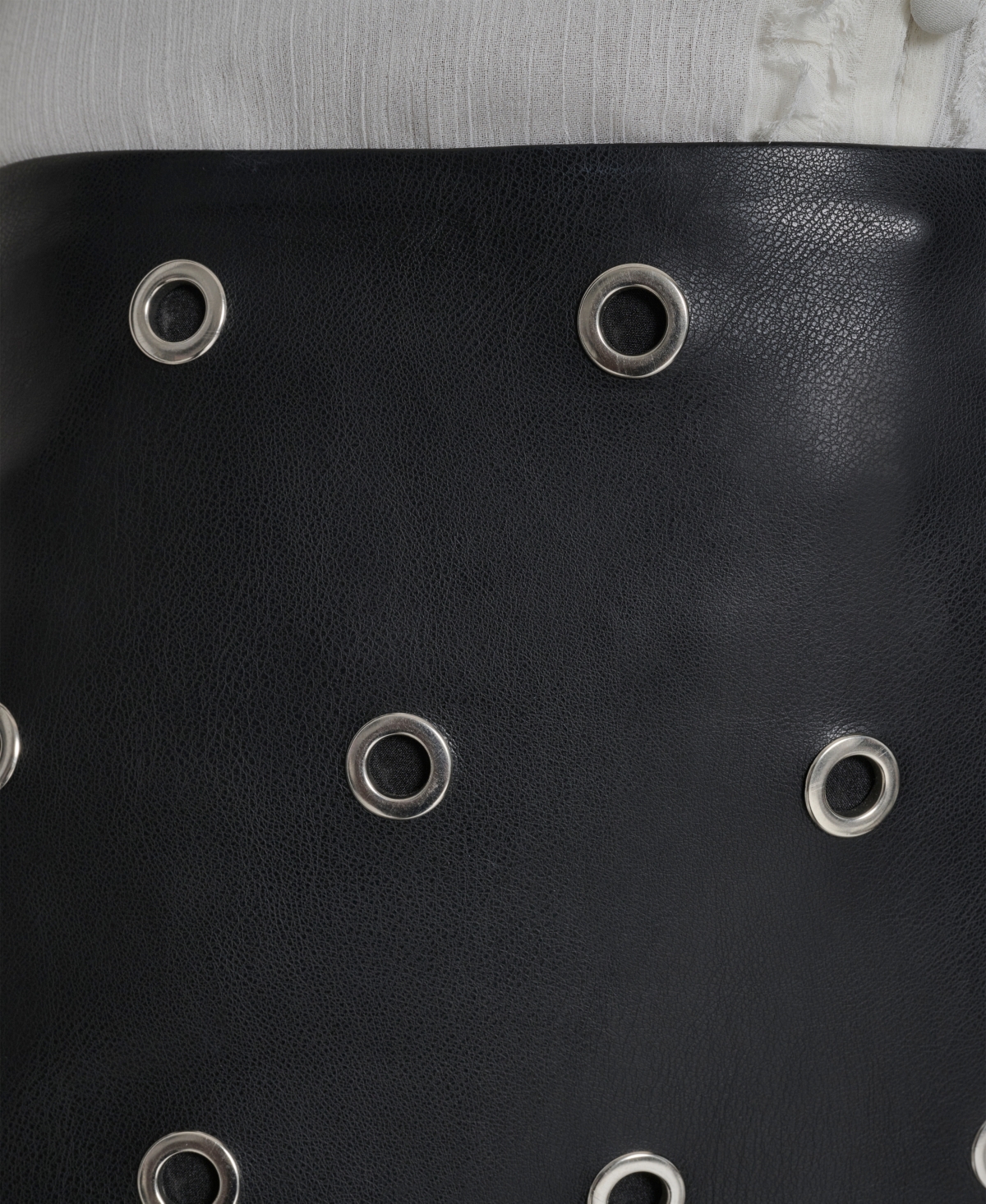 Bcbg Women's Grommet A-Line Mini Skirt