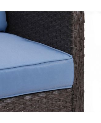 5-Piece Outdoor Rat Patio Set with Table,