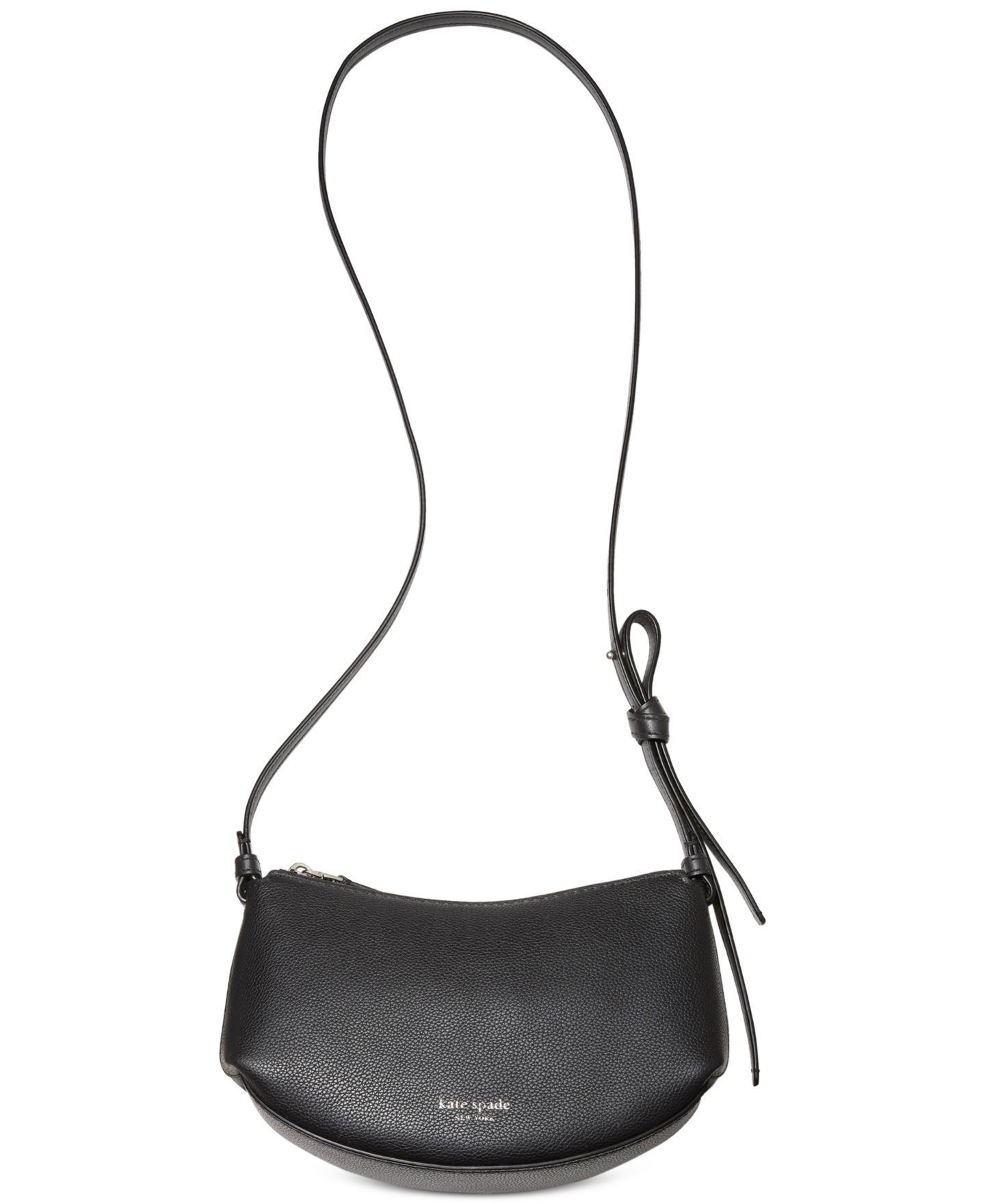 Женская сумка kate spade new york Loop Small Pebbled Leather Crossbody, цвет: Чёрный — фото 6