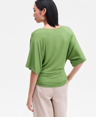 Women's V-Neck Dolman-Sleeve Top