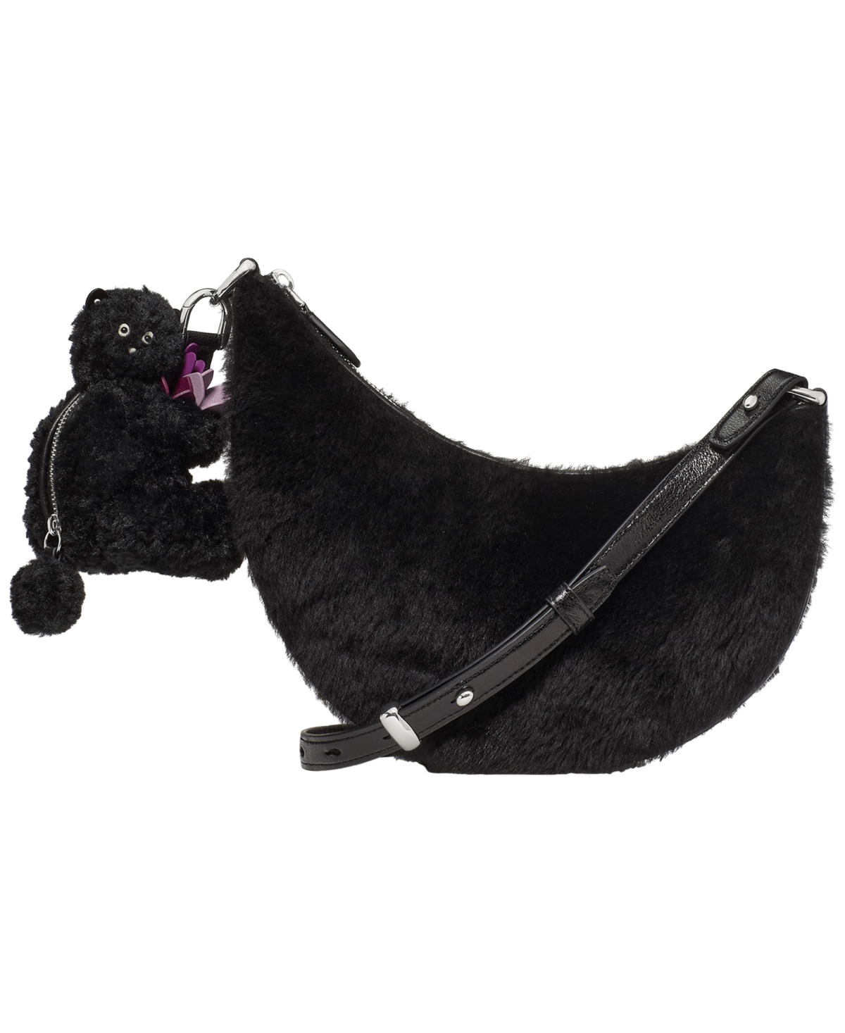 Kate Spade Duo Bear Small Crossbody Bag In Black