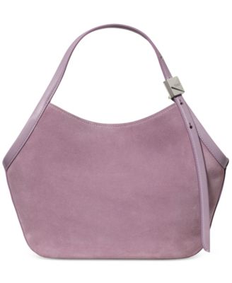 Deco Tulip Small Suede Tote Bag