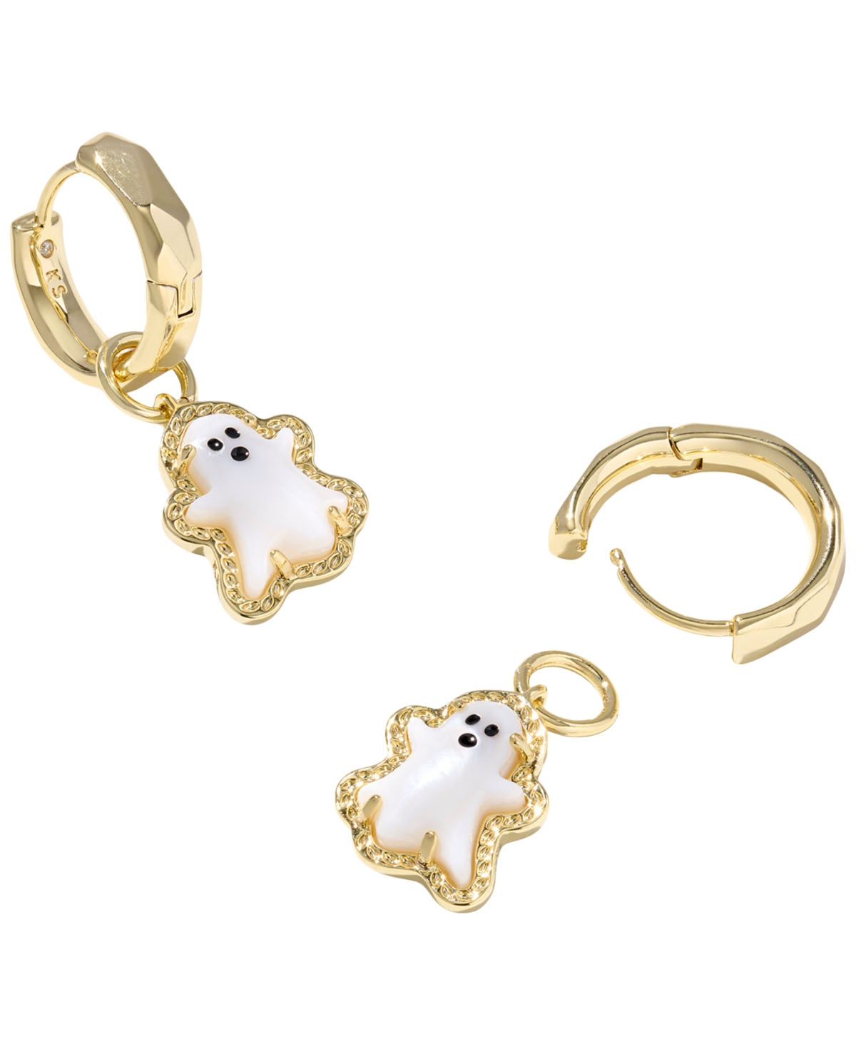 Kendra Scott Imitation Pearl Ghost Huggie Earrings
