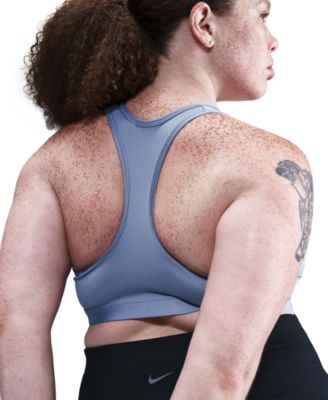 Plus Size Active Medium-Support Padded Logo Sports Bra
