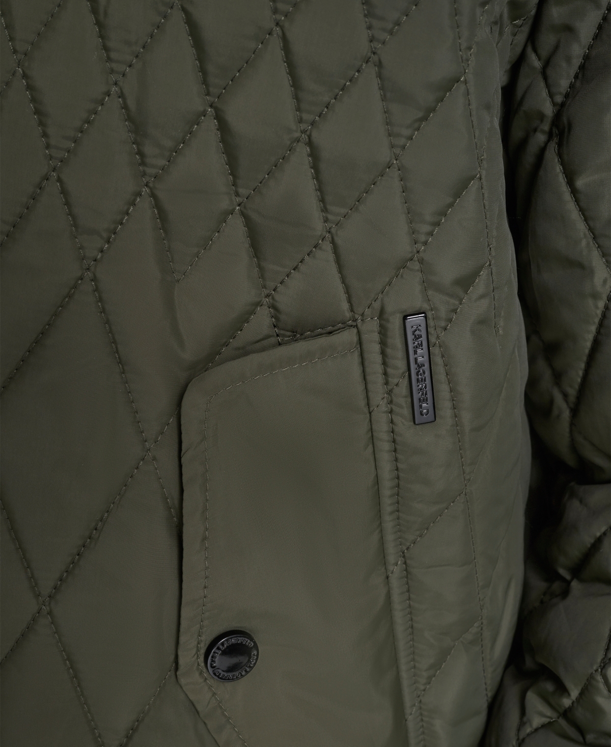 Karl Lagerfeld Paris Men's Diamond Quilted Bomber Jacket