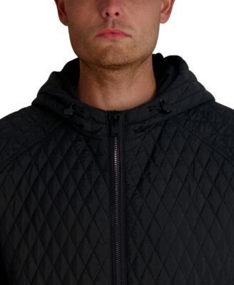 Men's Diamond Quilted Bomber Jacket
