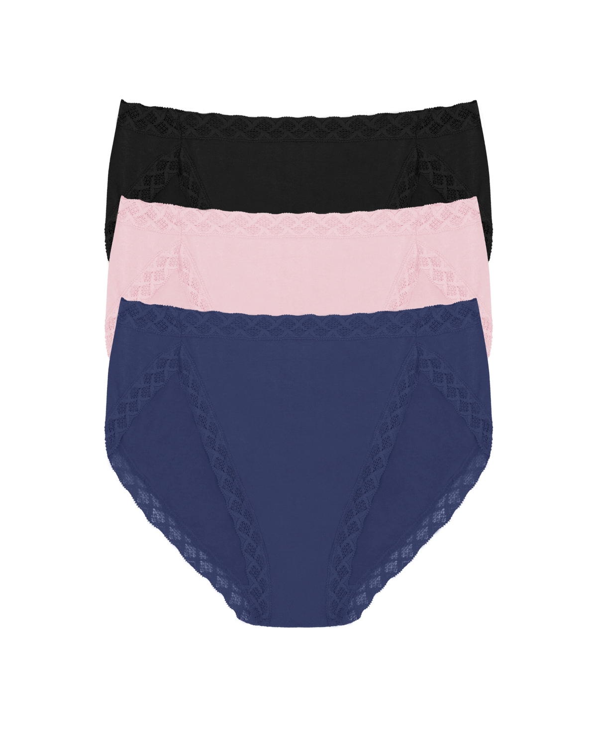 Natori Bliss French Cut Brief Underwear 3-pack 152058mp In Multi