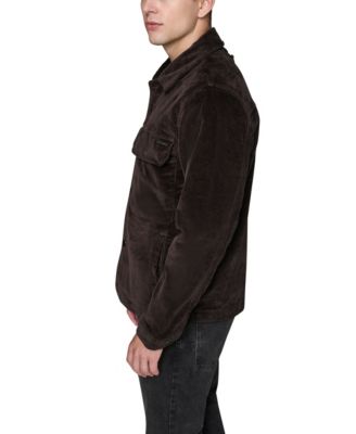 Men's Corduroy Collared Shirt Jacket