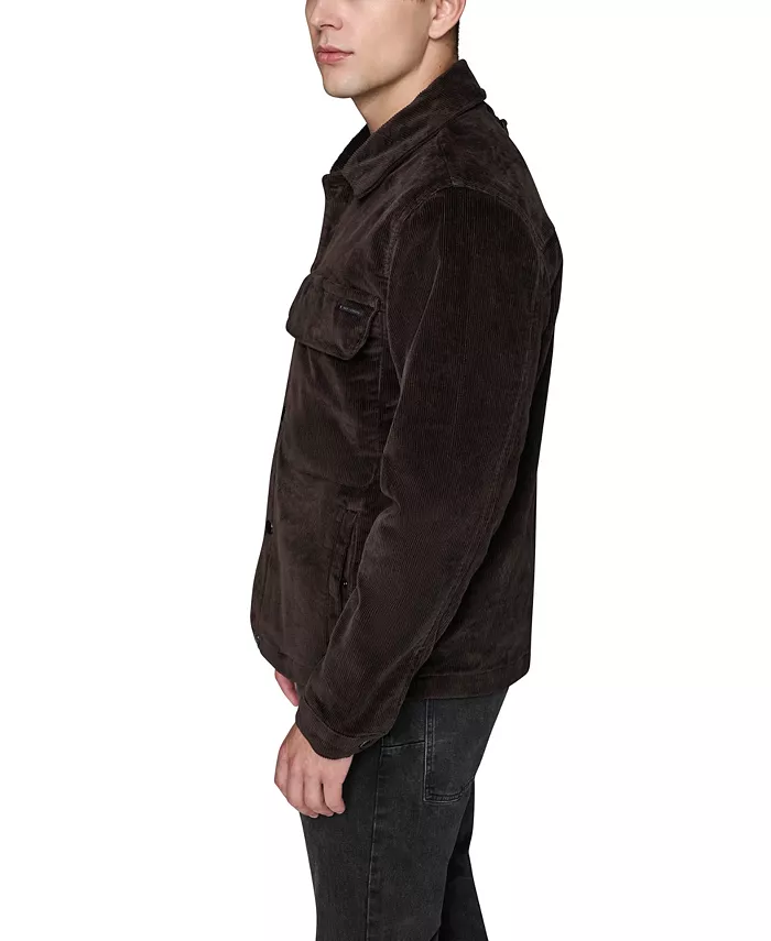 Men's Corduroy Collared Shirt Jacket - thumbnail 5
