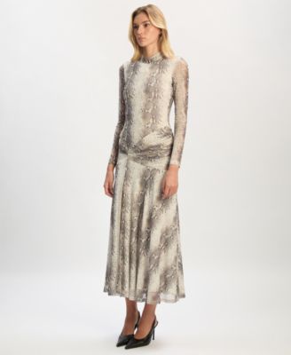 Women's Lea Printed Mesh Dress