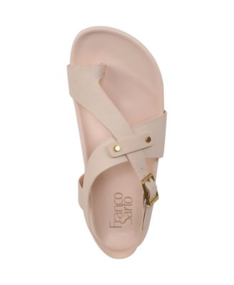 Blair Toe Loop Round Toe Buckle Flat Sandals