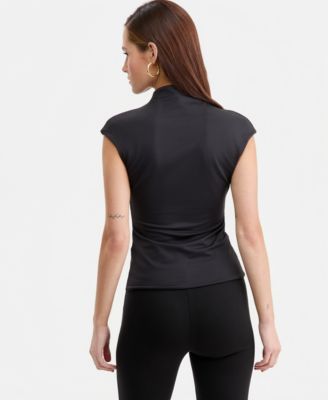 Women's Short-Sleeve Side-Ruched Top, Macy's Exclusive