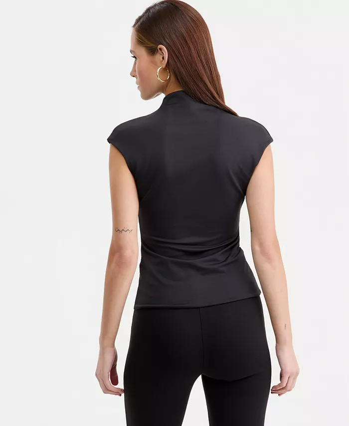 Women's Short-Sleeve Side-Ruched Top - thumbnail 7