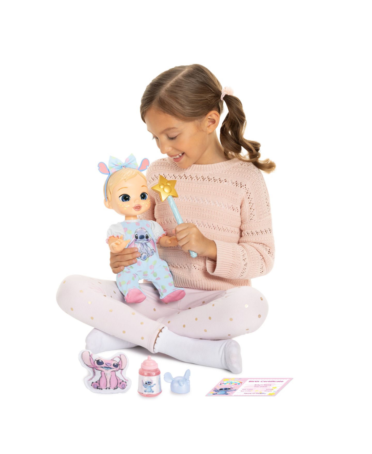 Детская кукла Disney Darlings Stitch Deluxe Blonde Hair, Blue Eyes Feature Doll — фото 9