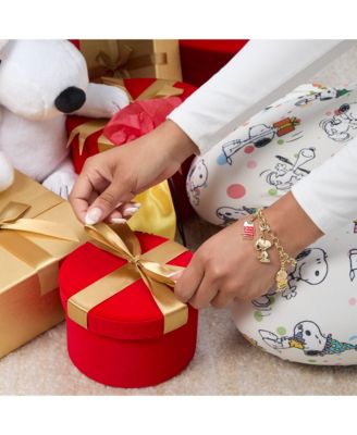 Snoopy Jewelry Advent Gift Set: Necklace, Bracelet & Charms Mix & Match Christmas Calendar Box Collection
