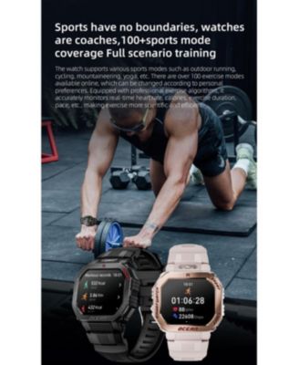 Waterproof Outdoor Adventure Smartwatch with 15 Day Battery - Black Color