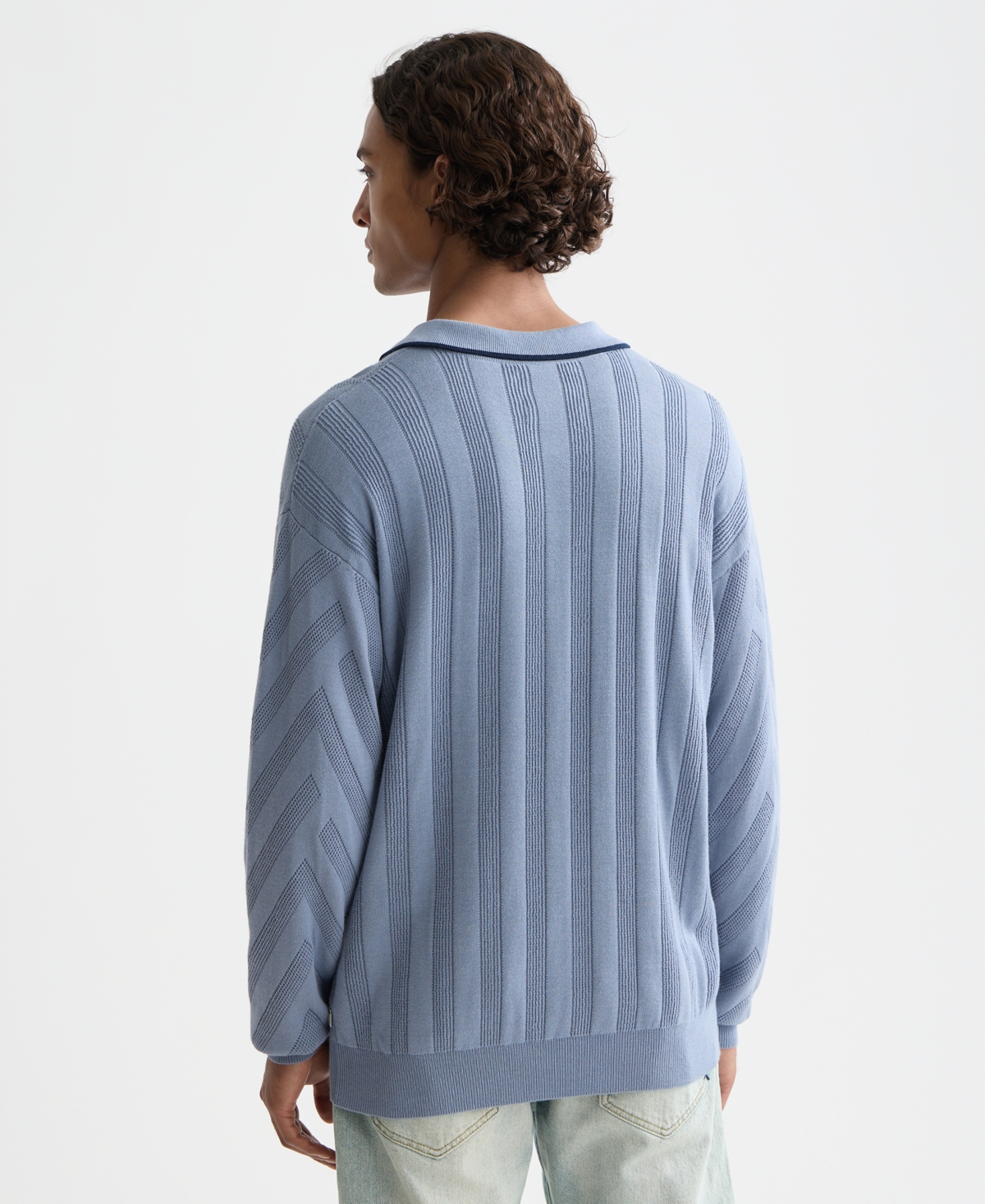 Scotch & Soda Men's Structure Long Sleeve Sweater