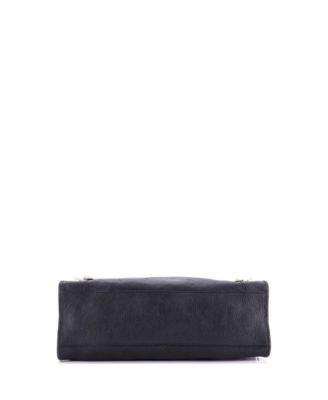 Medium City Classic Metallic Edge Bag Leather