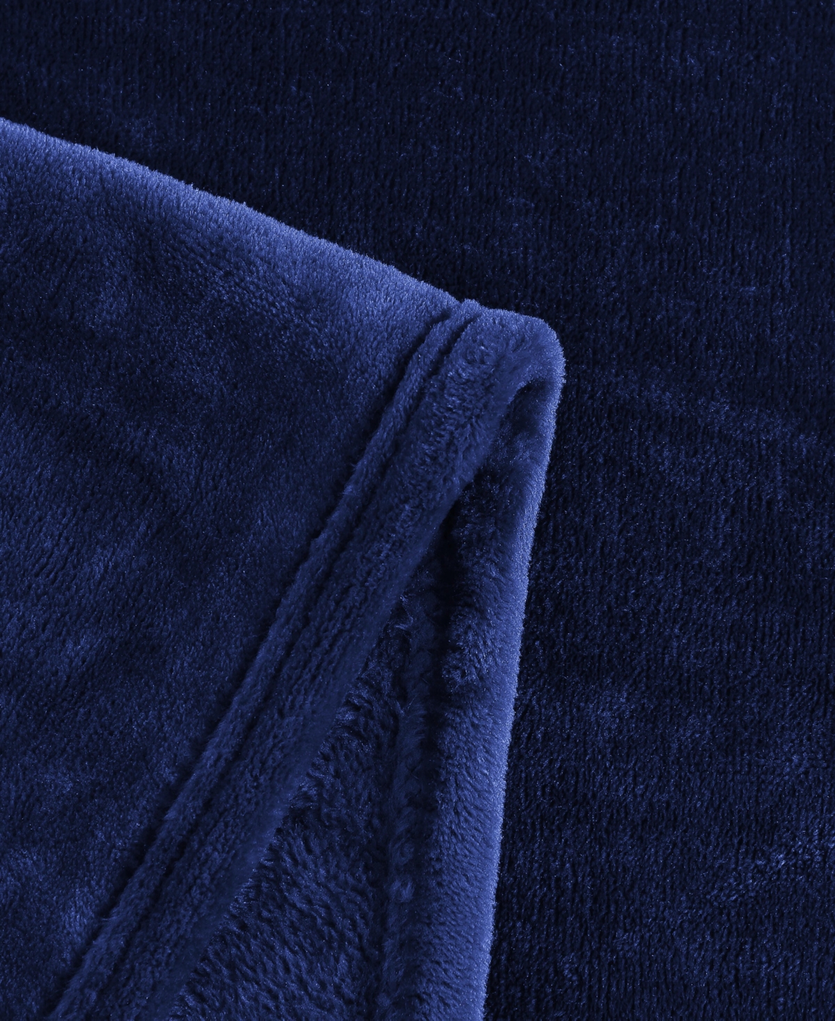 Tommy Hilfiger Solid Plush Blanket, King In Blue