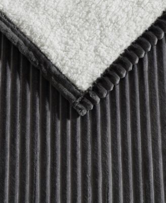 Mountain Valley Ribbed Plush Heated Blanket, Full
