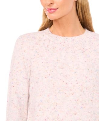 Women's Crewneck Ruffle Cuff Sweater