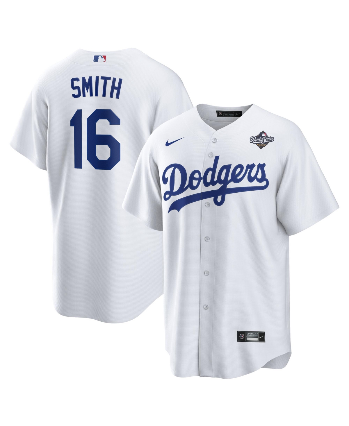 Nike Men's Will Smith White Los Angeles Dodgers 2025 World Series Home Replica Player Jersey