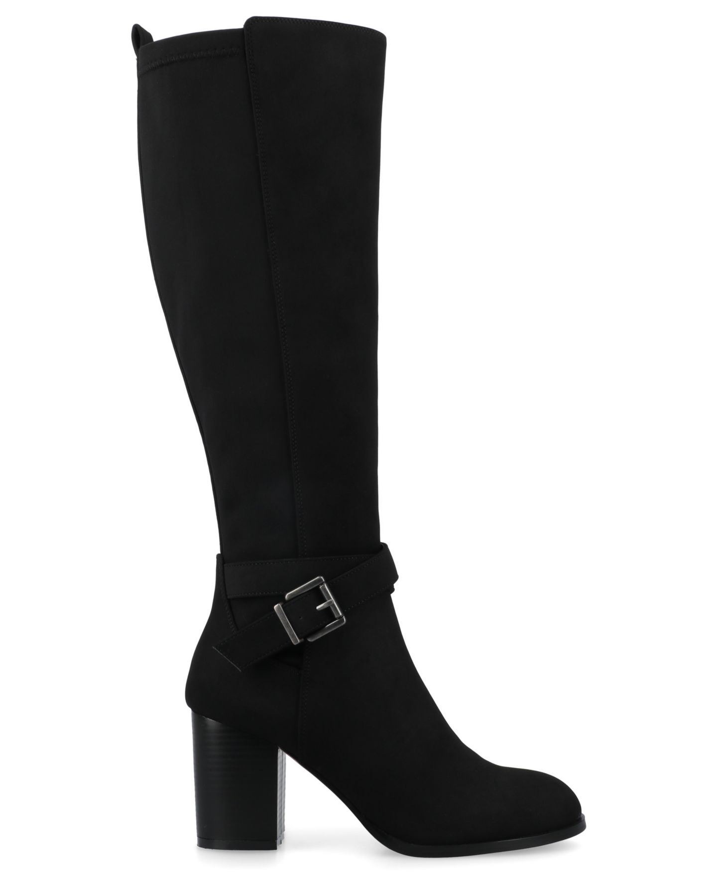 Женские ботинки Journee Collection Avalonn Block Heel Knee High Dress Boots, Regular, Wide Calf, & Extra Wide Calf, цвет: Чёрный — фото 2