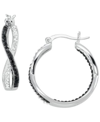 Cubic Zirconia Infinity Round Hoop Earrings (1.05 ct. t.w.)
