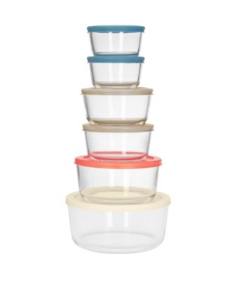Art & Cook - 12-Piece Glass Food Storage Container Set