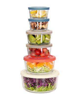 12-Pc. Glass Food Storage Container Set