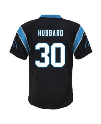 Big Boys and Girls Chuba Hubbard Black Carolina Panthers Team Game Jersey