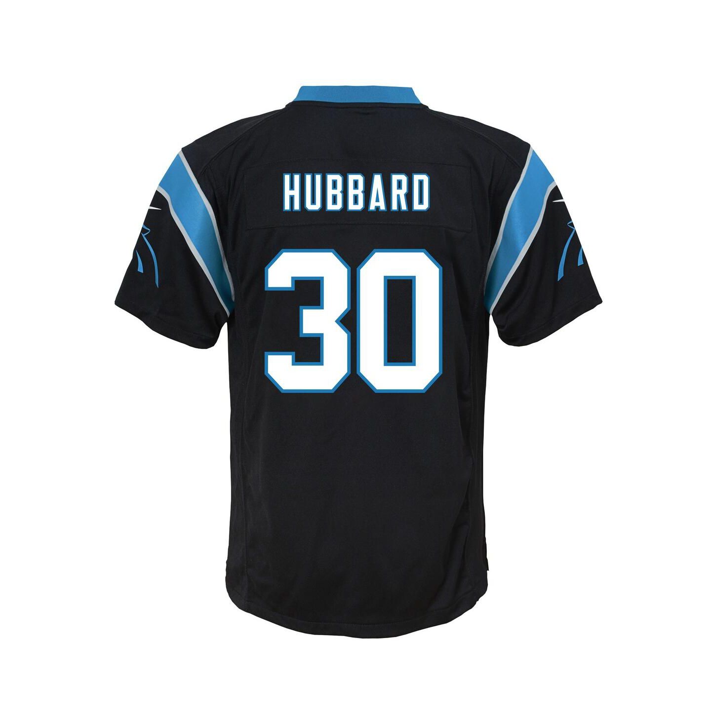 Детская игровая джерси Nike Chuba Hubbard Carolina Panthers Team, цвет чёрный — фото 2